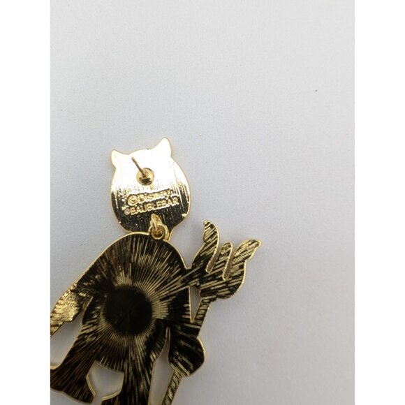 BAUBLEBAR x Disney Earrings Devil Donald Duck Enamel Rhinestones Halloween - Picture 7 of 8